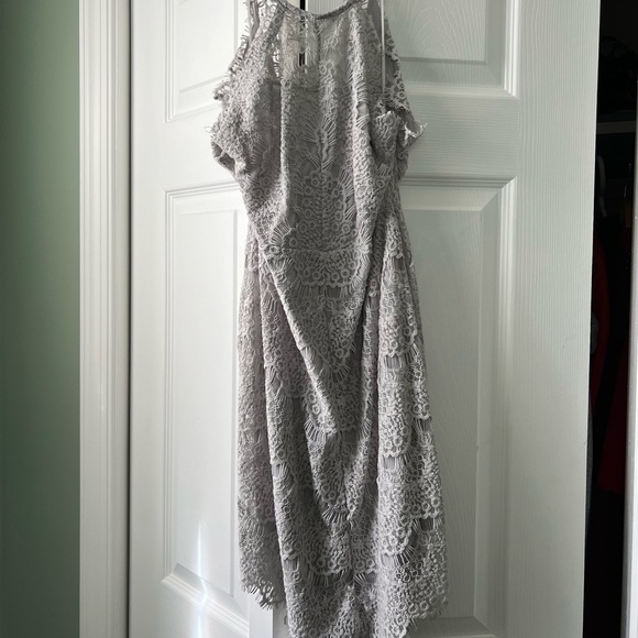 Free People Grey Lace Dress - Picture 4 of 8